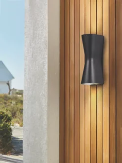 Coast Skye Outdoor Wall Light Black -Fashion Lamps 401KJ A3