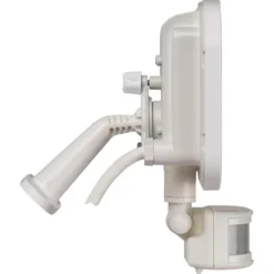 Luceco Castra Outdoor LED Floodlight With PIR Sensor White 10W 1200lm -Fashion Lamps 403KJ A3