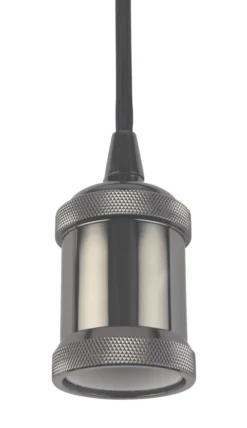 4lite Decorative Pendant Circular Blackened Silver -Fashion Lamps 407TV A2