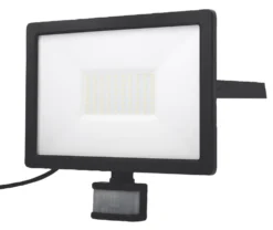 LAP Weyburn Outdoor LED Floodlight With PIR Sensor Black 50W 5000lm