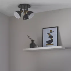 Quay Design Orion Round 3-Light Spotlight Matt Black -Fashion Lamps 415VG A5