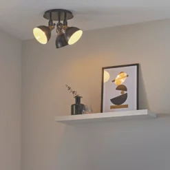 Quay Design Orion Round 3-Light Spotlight Matt Black -Fashion Lamps 415VG A6