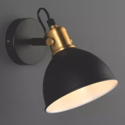 Quay Design Orion Adjustable Wall Spotlight Matt Black