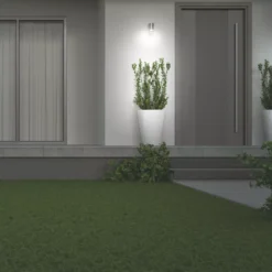 4lite Marinus Outdoor IP44 Wall Light With PIR Sensor Stainless Steel -Fashion Lamps 427RR A2