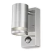 4lite Marinus Outdoor IP44 Wall Light With PIR Sensor Stainless Steel