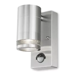 4lite Marinus Outdoor IP44 Wall Light With PIR Sensor Stainless Steel