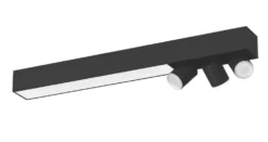 Philips Hue Centris RGB & White LED 3-Spot Ceiling Light Black 5.7W 2650-3550lm