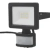 LAP Weyburn Outdoor LED Floodlight With PIR Sensor Black 10W 1000lm