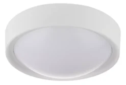 Essentials Circular Bathroom Ceiling Light Matt White