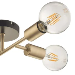 Quay Design Toby Semi-Flush Light Matt Dark Soft Gold -Fashion Lamps 449VG A2