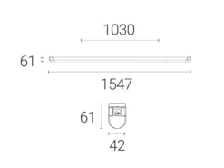 4lite Single 5ft LED Batten 32W 3656lm 230V -Fashion Lamps 454KJ A2