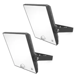 4lite Outdoor LED Floodlight With PIR Sensor Black 30W 2475lm 2 Pack -Fashion Lamps 456TV A2