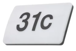 Zinc Mesa Outdoor LED House Sign Black 16W 1300lm