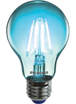 Sylvania Helios Chroma ES A60 Blue LED Light Bulb 4W