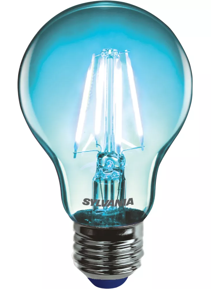 Sylvania Helios Chroma ES A60 Blue LED Light Bulb 4W 1 Sylvania Helios Chroma ES A60 Blue LED Light Bulb 4W