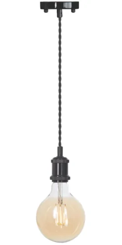 4lite LED Vintage Pendant Blackened Silver 7.5W 690lm