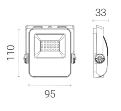 4lite Outdoor LED Floodlight Black 20W 2100lm 7 4lite Outdoor LED Floodlight Black 20W 2100lm -Fashion Lamps 466KK A3