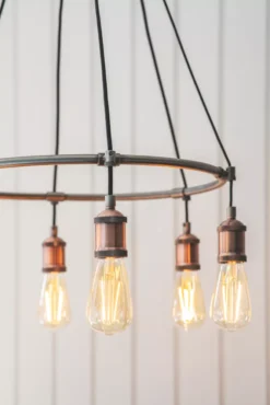 Quay Design Stafford LED Pendant Light Aged Pewter 12W 210lm -Fashion Lamps 471VH A3