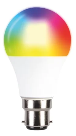 TCP BC A60 RGB & White LED Smart Light Bulb 9W 806lm