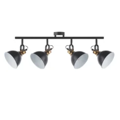 Quay Design Orion Bar 4-Light Spotlight Matt Black -Fashion Lamps 483VG A5
