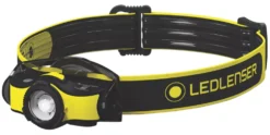 LEDlenser IH5R Rechargeable LED Head Torch Black/Yellow 400lm