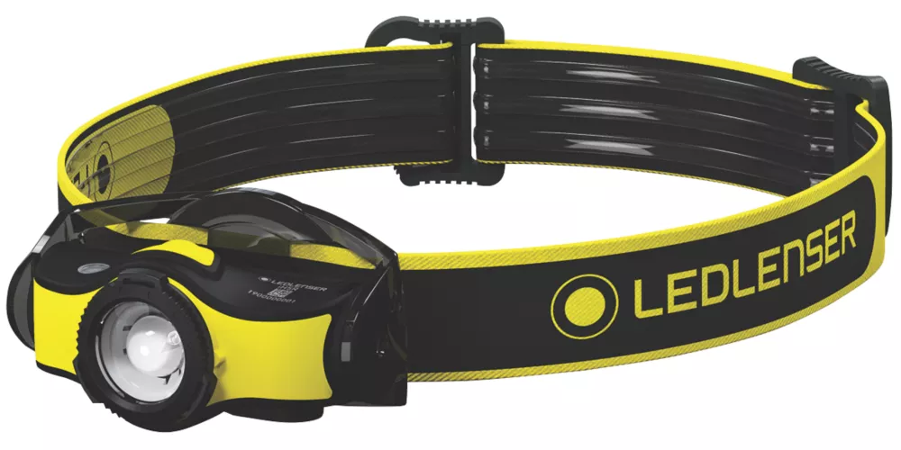 LEDlenser IH5R Rechargeable LED Head Torch Black/Yellow 400lm 1 LEDlenser IH5R Rechargeable LED Head Torch Black/Yellow 400lm