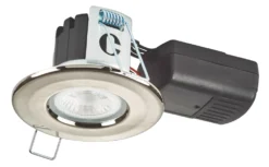 Collingwood H2 Lite 500 Fixed Fire Rated LED Downlight Brushed Steel 5W 500lm