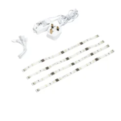 LAP Izo Flex 295mm LED Flex Tape Cabinet Striplight 4 X 1W 4 X 60lm 4 Pack