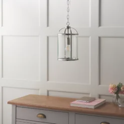 Quay Design Liberty 1-Light Pendant Satin Nickel -Fashion Lamps 503VG A2