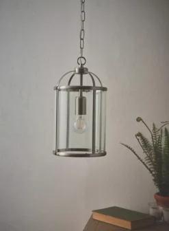 Quay Design Liberty 1-Light Pendant Satin Nickel -Fashion Lamps 503VG A4