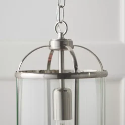 Quay Design Liberty 1-Light Pendant Satin Nickel -Fashion Lamps 503VG A8