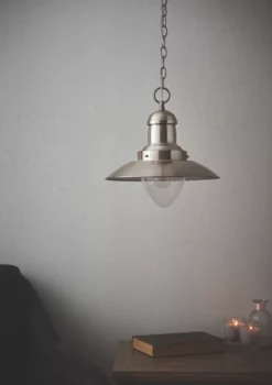 Quay Design Brim Ceiling Pendant Satin Nickel -Fashion Lamps 504VG A3