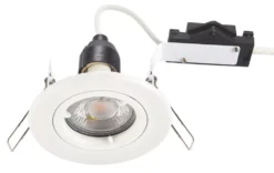 LAP Cast Fixed Downlight Matt White