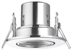 LAP Cosmoseco Tilt Fire Rated LED Downlight Chrome 5.8W 450lm