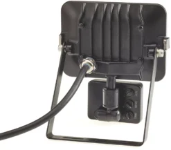 Brackenheath ISpot Outdoor LED Slim Floodlight With PIR Sensor Black 20W 1800lm -Fashion Lamps 533FH A2