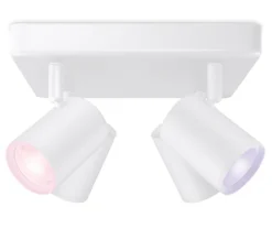 WiZ Imageo RGB & White LED Wifi-Connected 4 Adjustable Spotlights White 20W 1380lm