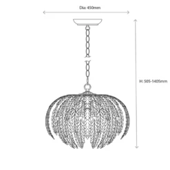 Quay Design Denebola Pendant Light Gold Leaf -Fashion Lamps 552VG A7