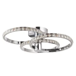 Quay Design Reena LED Semi-Flush Light Chrome 18W 1766lm -Fashion Lamps 572VG A5