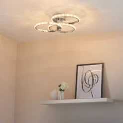 Quay Design Reena LED Semi-Flush Light Chrome 18W 1766lm -Fashion Lamps 572VG A6