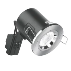 Aurora EFD Fixed Fire Rated LED Downlight Polished Chrome 5W 500lm