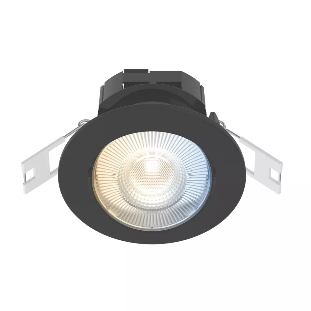Calex SMD 220-240V 2700-6500K Adjustable Tilting Head LED Smart Downlight With Variable White Light Black 4.9W 345lm 3 Pack 2 Calex SMD 220-240V 2700-6500K Adjustable Tilting Head LED Smart Downlight With Variable White Light Black 4.9W 345lm 3 Pack - Image 2