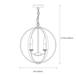 Quay Design Spirit Ceiling Pendant Bright Nickel 16 Quay Design Spirit Ceiling Pendant Bright Nickel -Fashion Lamps 581VG A7