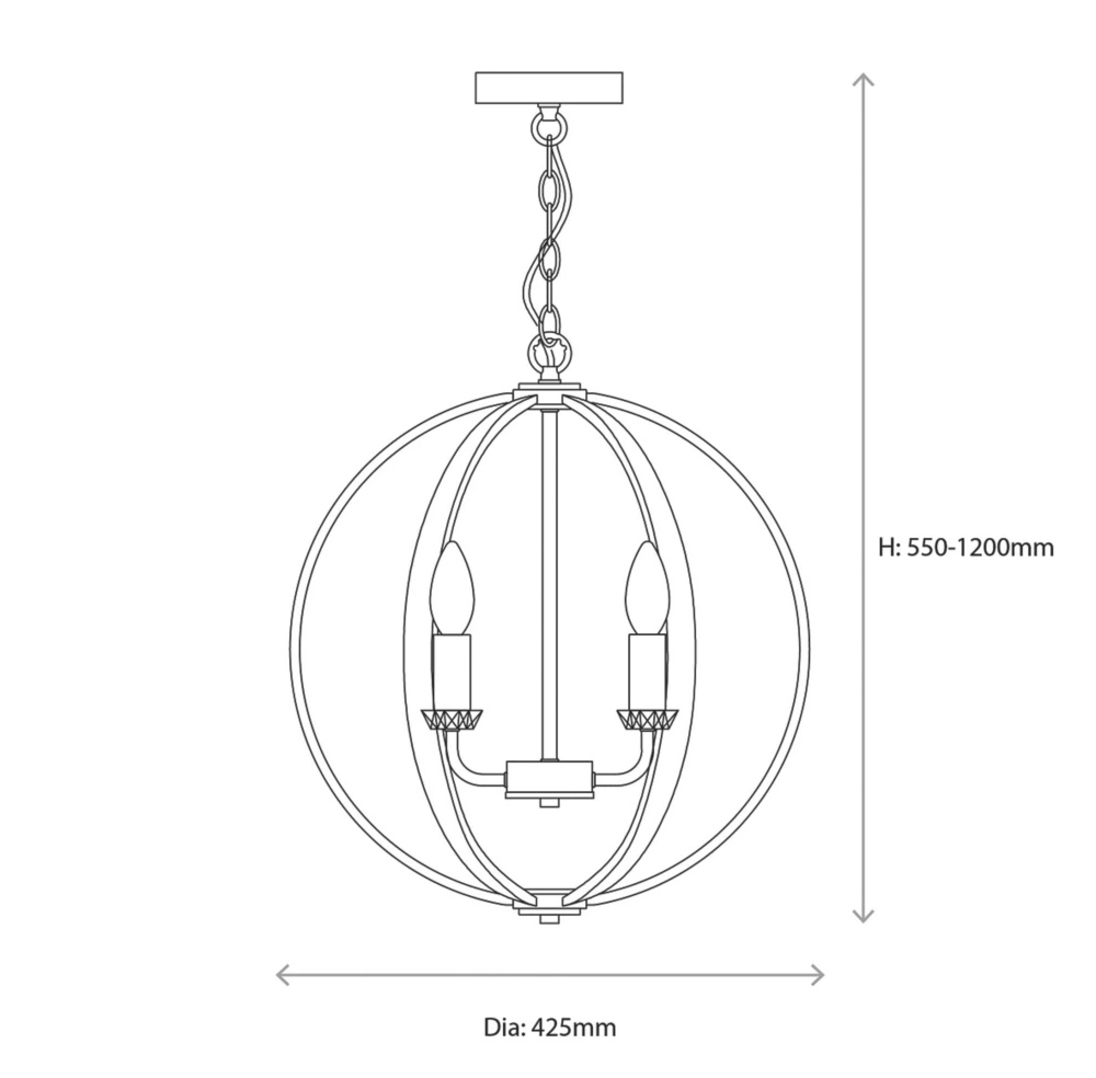 Quay Design Spirit Ceiling Pendant Bright Nickel 8 Quay Design Spirit Ceiling Pendant Bright Nickel - Image 8