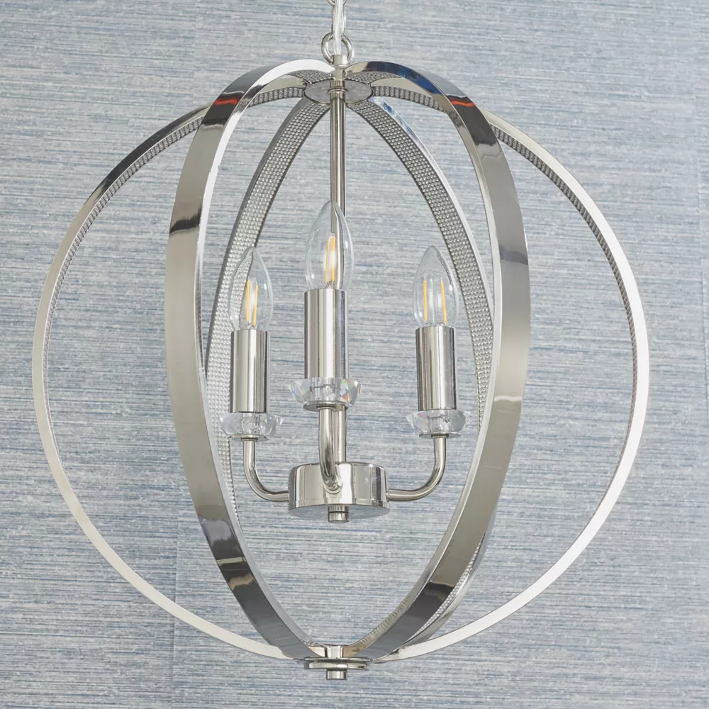 Quay Design Spirit Ceiling Pendant Bright Nickel 1 Quay Design Spirit Ceiling Pendant Bright Nickel