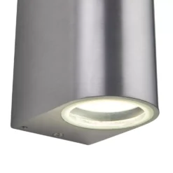 LAP Outdoor Up & Down Wall Light Brushed Aluminium -Fashion Lamps 584JK A3
