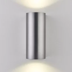 LAP Outdoor Up & Down Wall Light Brushed Aluminium -Fashion Lamps 584JK A6