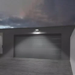 4lite Outdoor LED Floodlight With PIR Sensor Black 50W 5750lm -Fashion Lamps 590KK A3