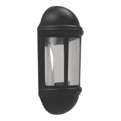 4lite Outdoor LED Outdoor Half Wall Lantern Black 8W 400lm