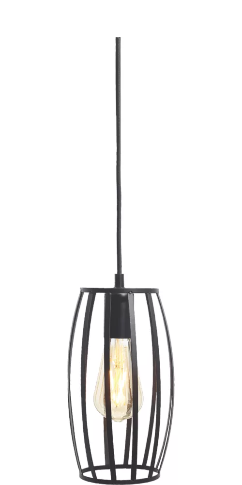 4lite Decorative Pendant Cage Black 2 4lite Decorative Pendant Cage Black - Image 2