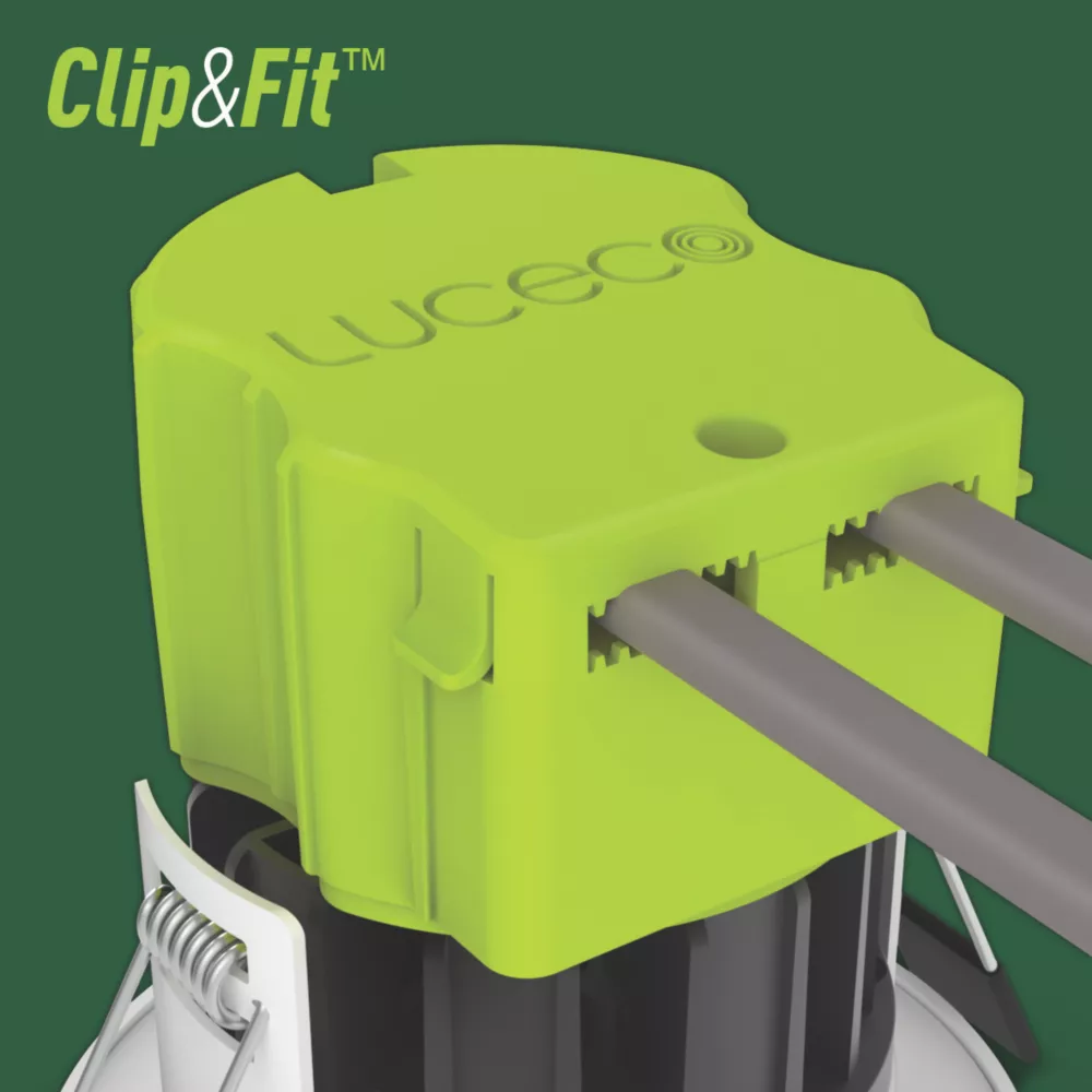 Luceco FType Fixed Fire Rated LED Downlight White 6W 600lm 4 Luceco FType Fixed Fire Rated LED Downlight White 6W 600lm - Image 4